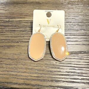 Gold and Cream Earrings